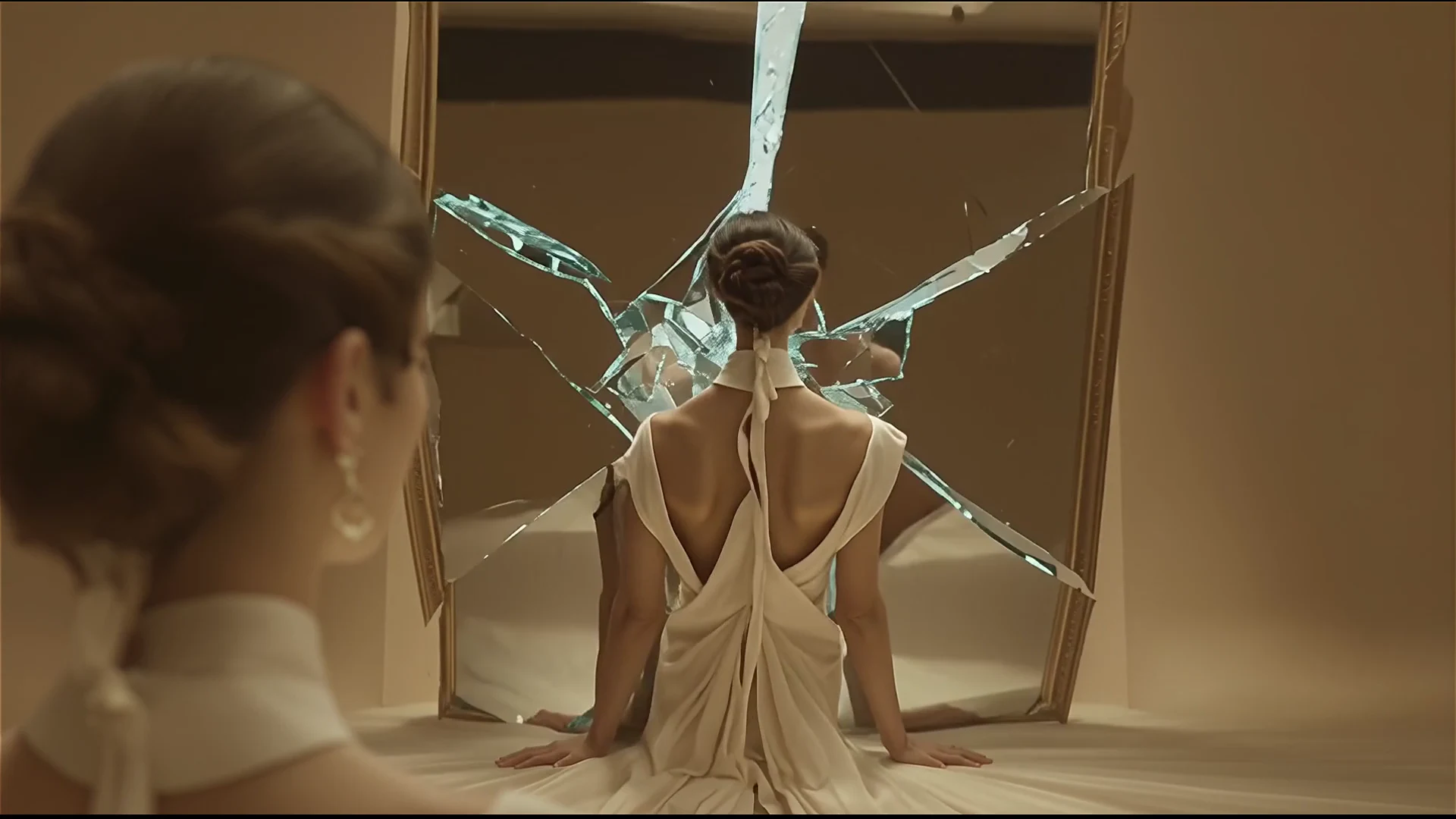 Broken Mirror AI video effect result