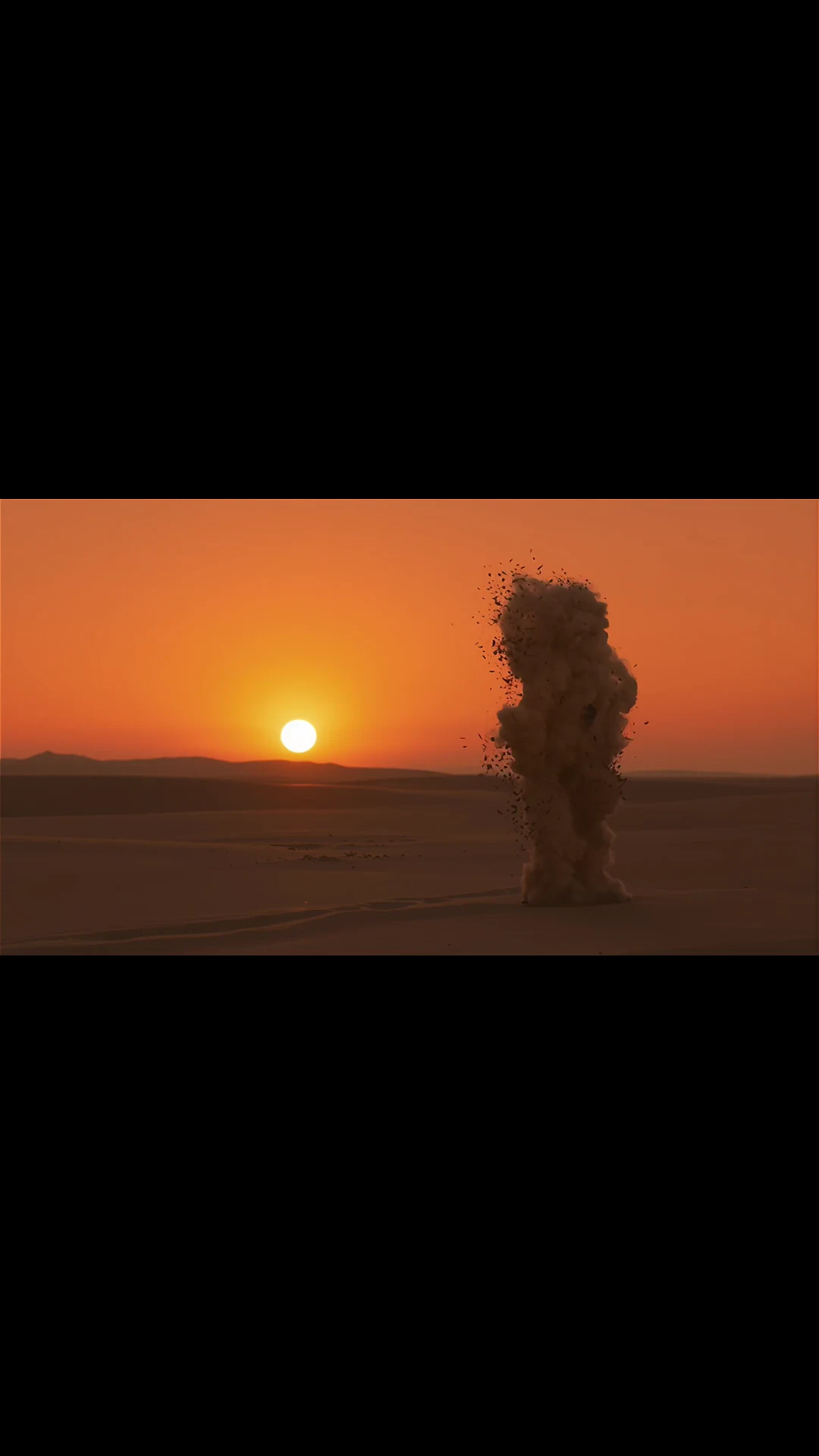 Disintegration AI video effect result