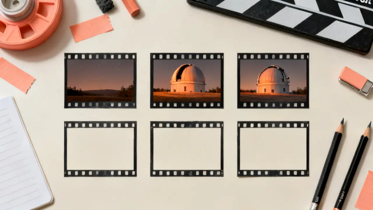 Storyboard used to choose AI video models shot by shot